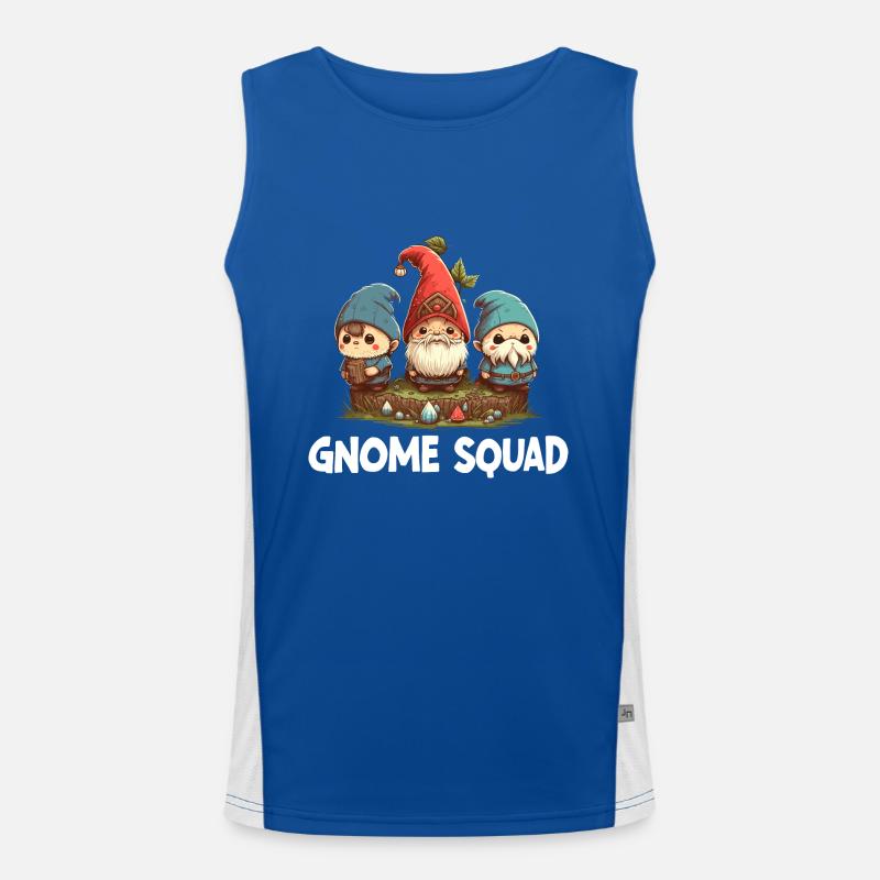 Gnome Squad Funktionelles Kontrast-Tank Top für Männer 