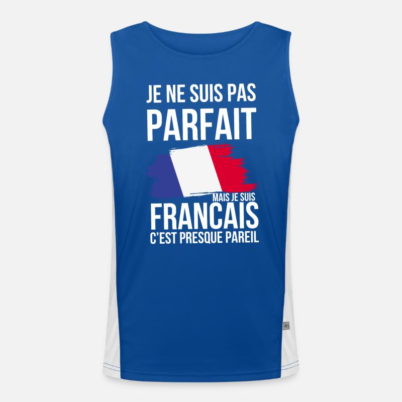 Je ne Suis Pas Parfait Mais francais Débardeur respirant contrasté Homme 