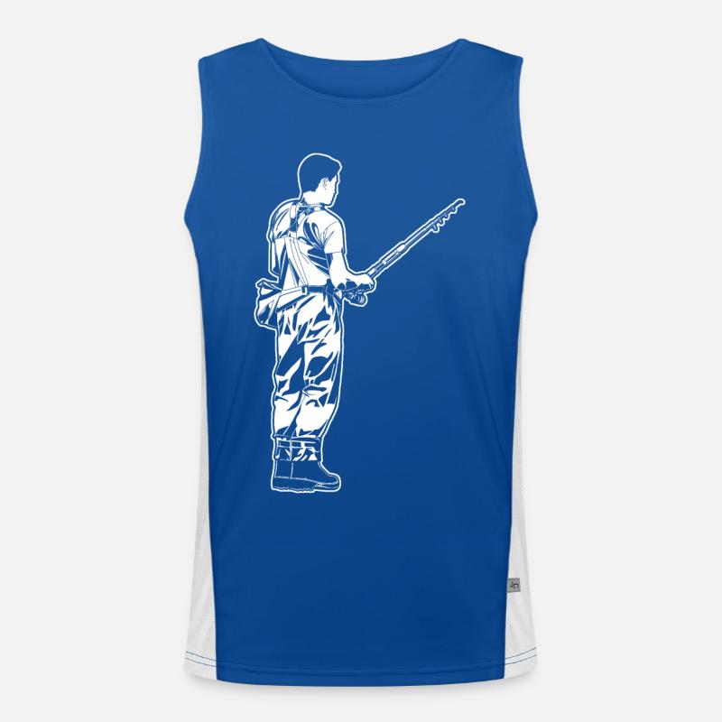 Angler Funktionelles Kontrast-Tank Top für Männer 