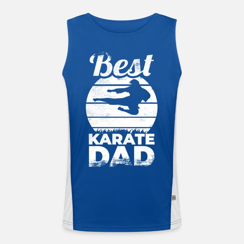 Meilleur Papa Karaté Débardeur respirant contrasté Homme 