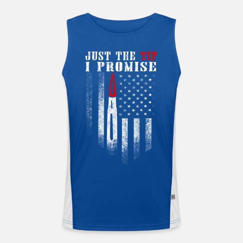 Juste le conseil Drapeau des États-Unis Débardeur respirant contrasté Homme 