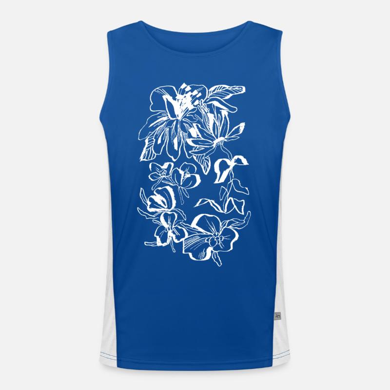 BLÜTE Funktionelles Kontrast-Tank Top für Männer 