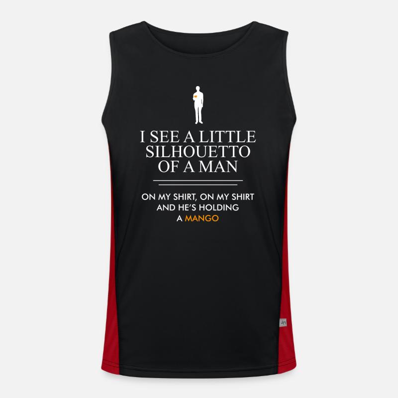 Silhouette Mango Quote Men's Functional Contrast Tank Top 