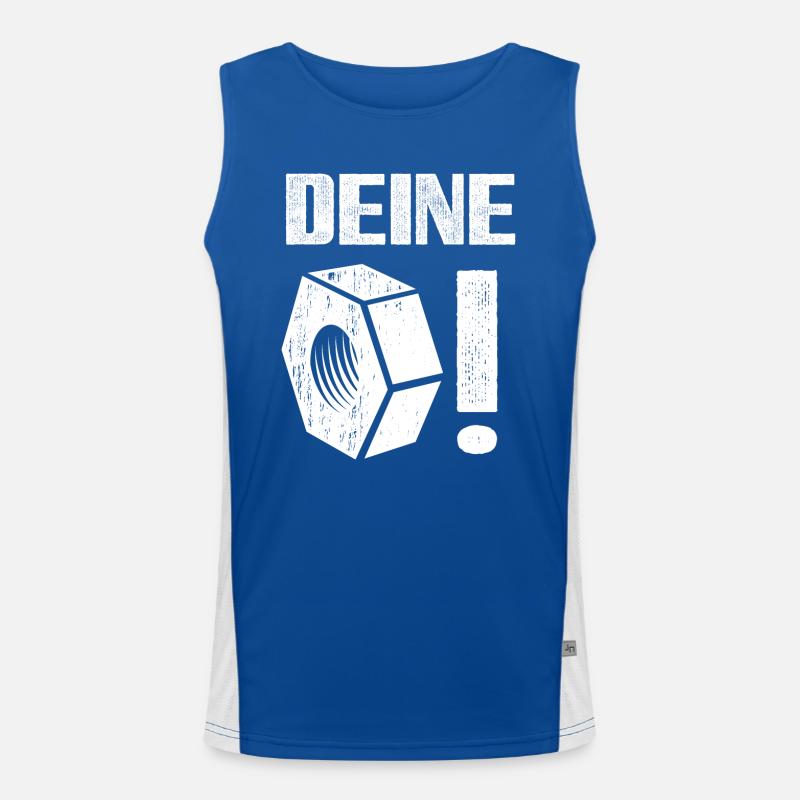 Deine Mutter! Funktionelles Kontrast-Tank Top für Männer 