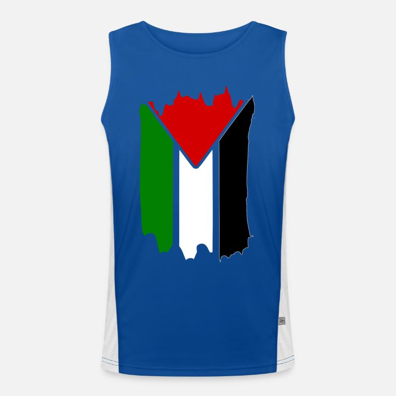 free palestine Funktionelles Kontrast-Tank Top für Männer 
