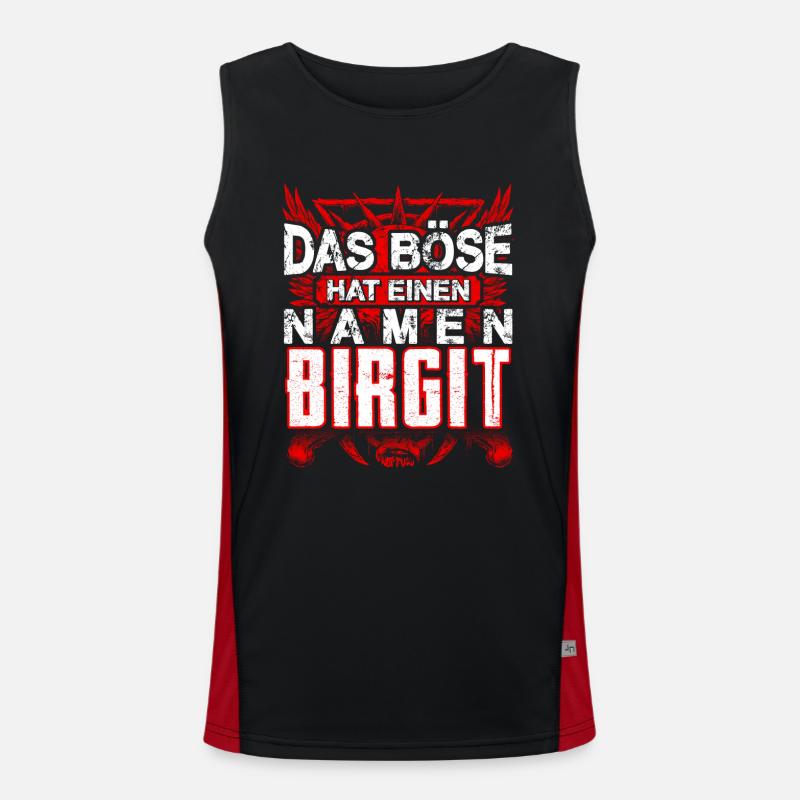 BIRGIT - Böse Funktionelles Kontrast-Tank Top für Männer 