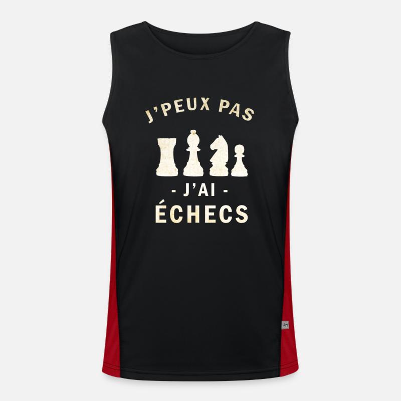 Jeux d'échecs Débardeur respirant contrasté Homme 