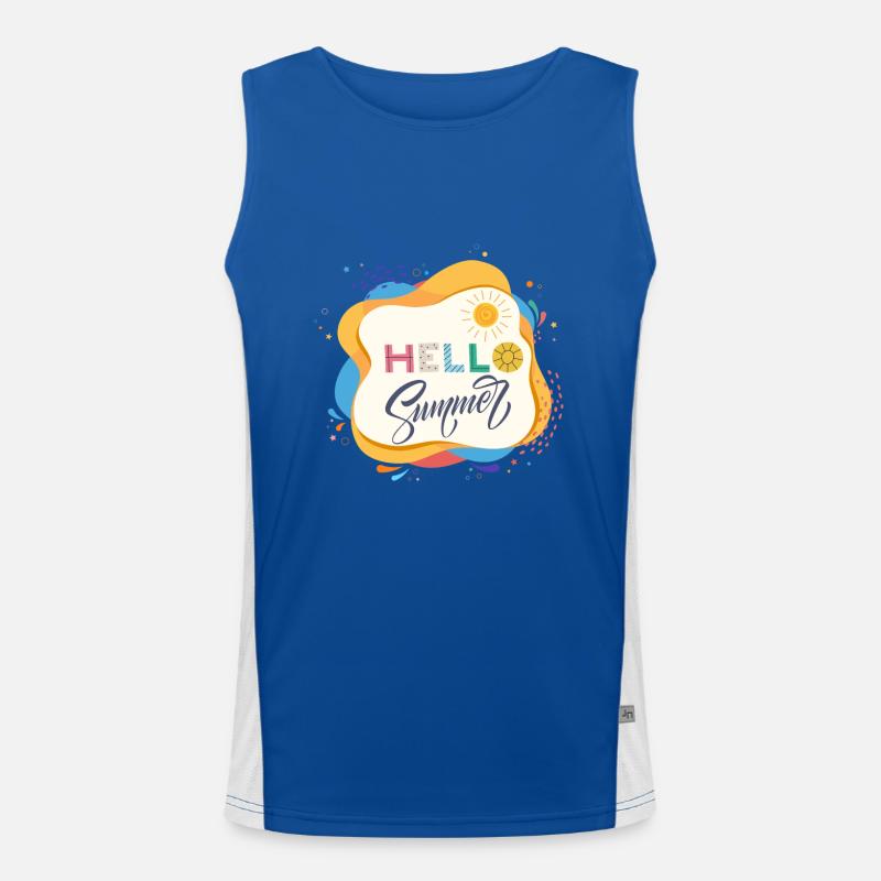 Hello Summer Men's Functional Contrast Tank Top 