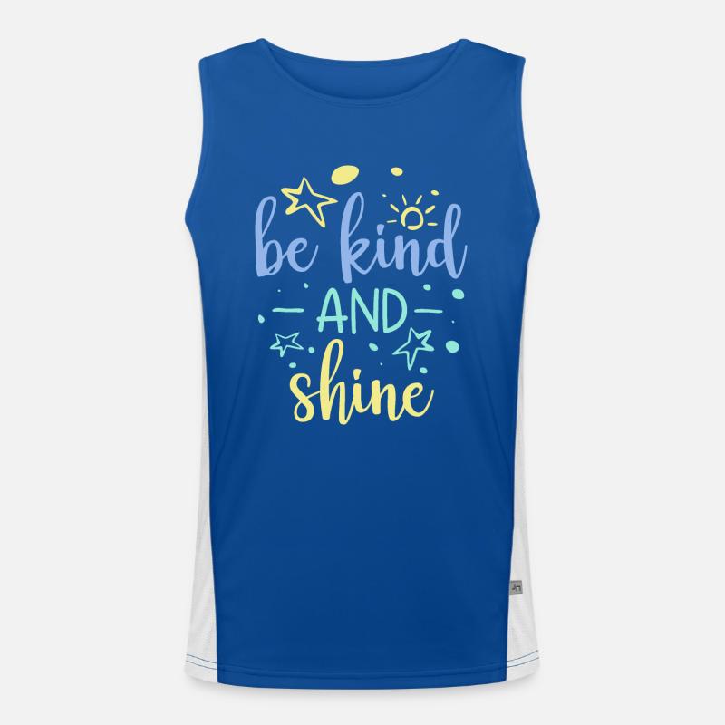 Freundlichkeit Statement Vorbild Geschenk Funktionelles Kontrast-Tank Top für Männer 