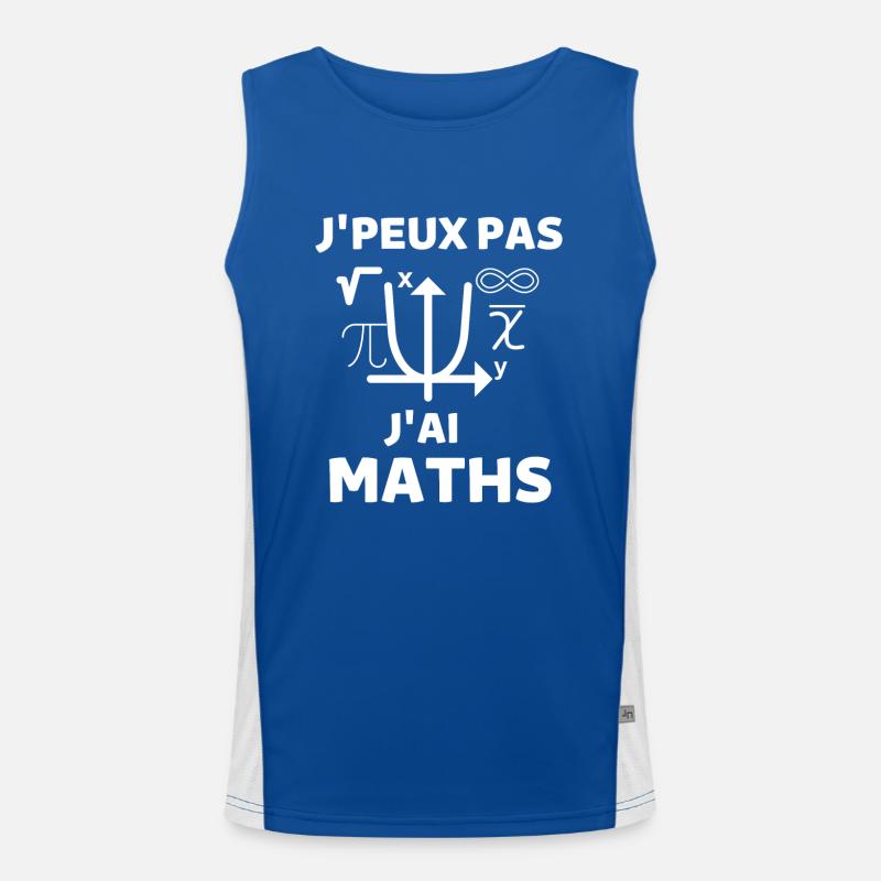 Mathématiques 2 Débardeur respirant contrasté Homme 