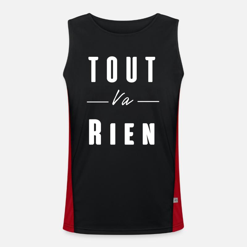 tout va rien Débardeur respirant contrasté Homme 