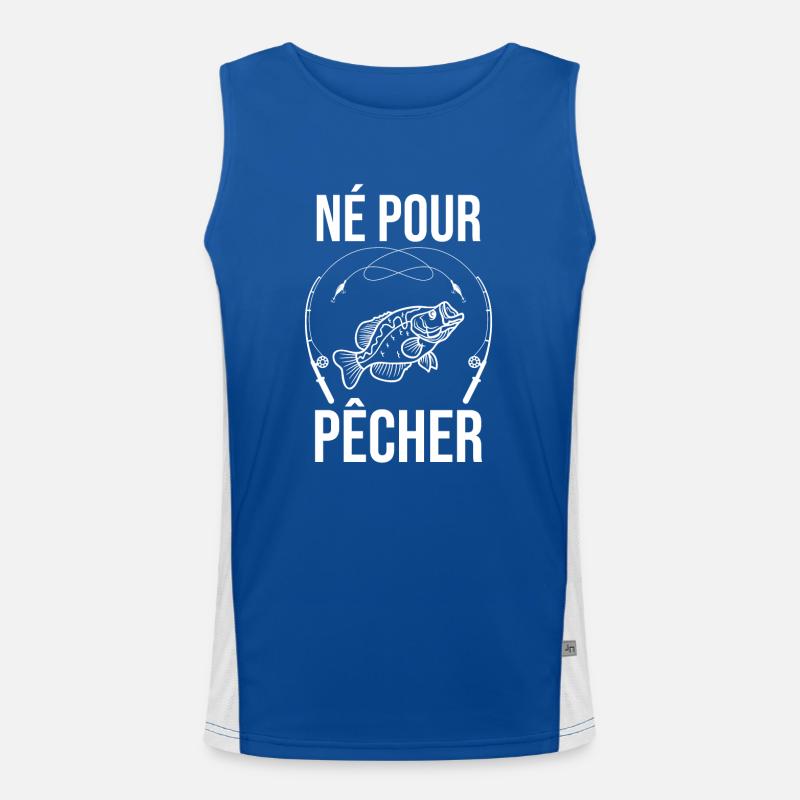 né pour pêcher 2 Débardeur respirant contrasté Homme 