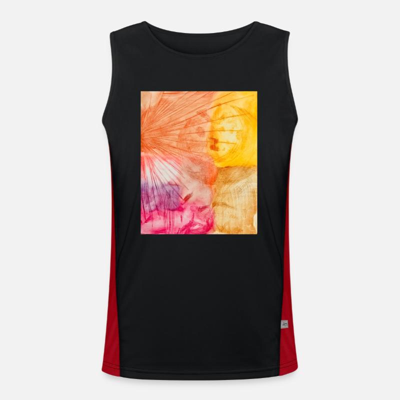 Abstract Art Men's Functional Contrast Tank Top 