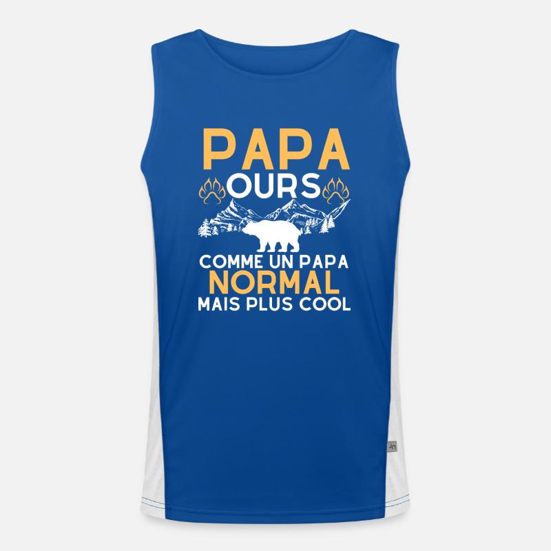 Papa ours 1 Débardeur respirant contrasté Homme 