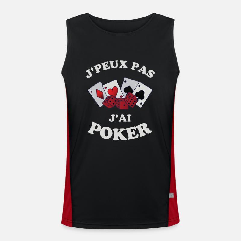 Poker 4 Débardeur respirant contrasté Homme 