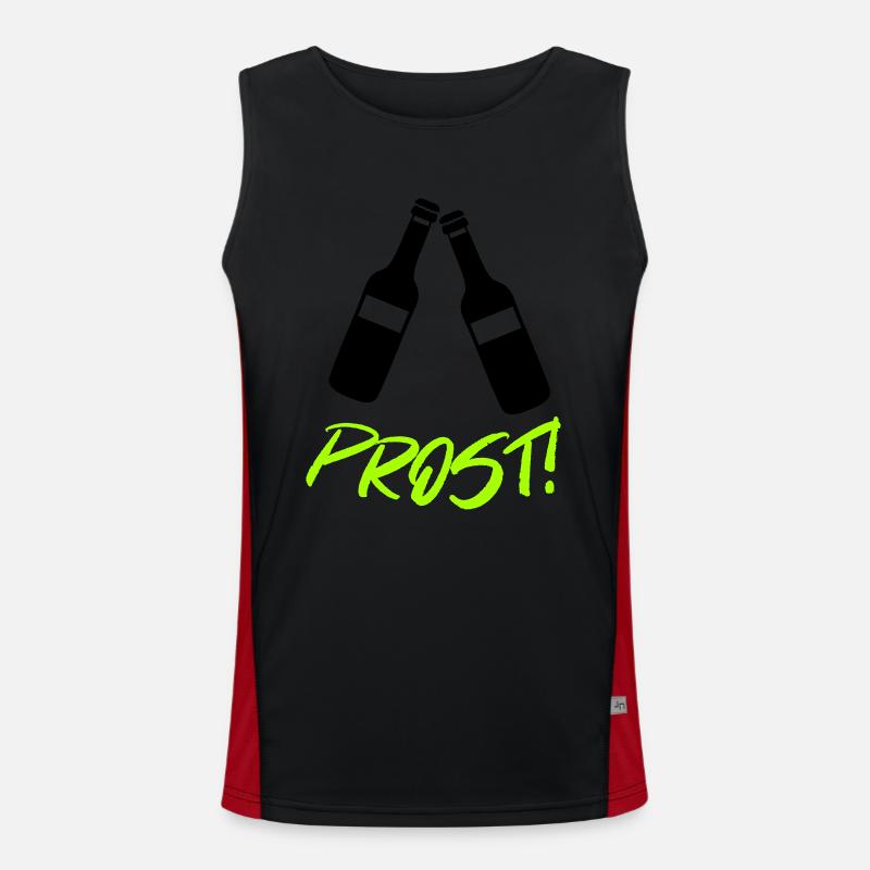 Beer Cheers Men's Functional Contrast Tank Top 