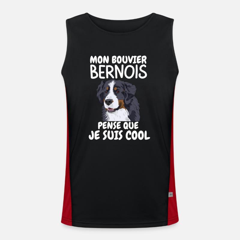 bouvier bernois 2 Débardeur respirant contrasté Homme 