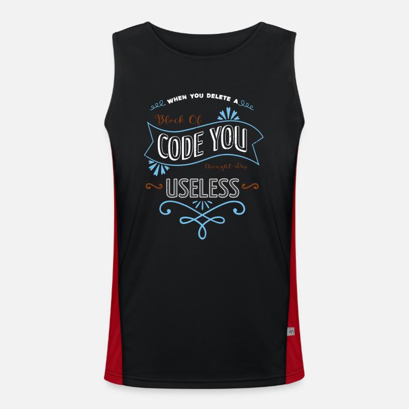 Hacker Fans Hacking Code Awesome Hacking Coding Débardeur respirant contrasté Homme 