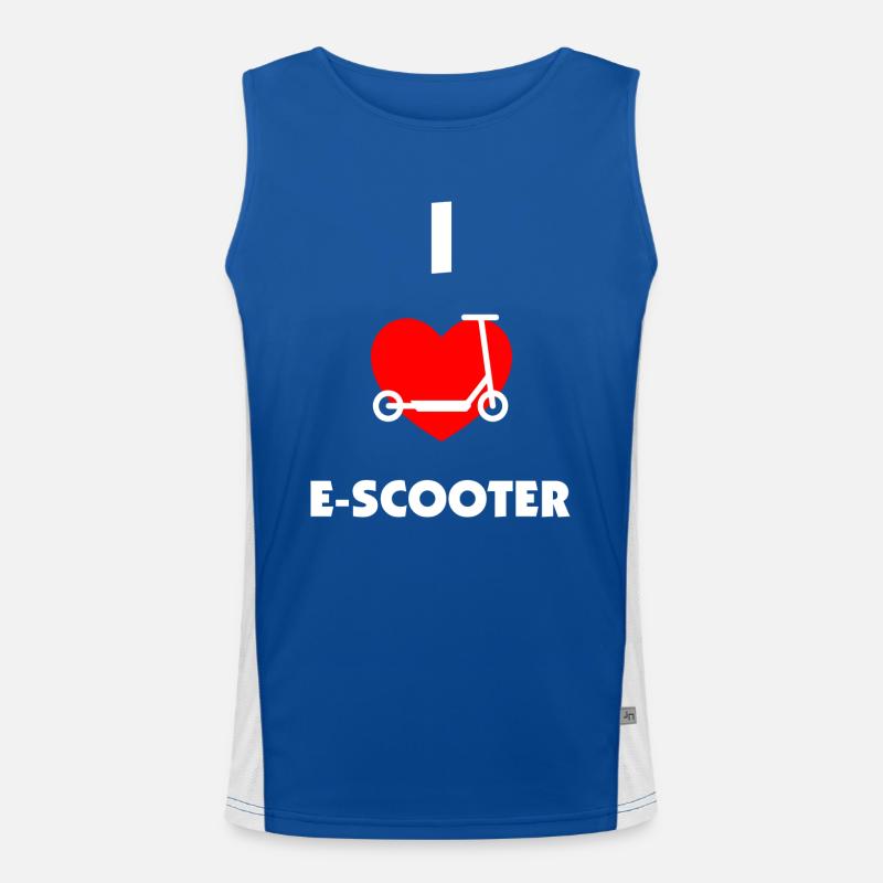 E-Scooter E-Roller Scooter Funktionelles Kontrast-Tank Top für Männer 