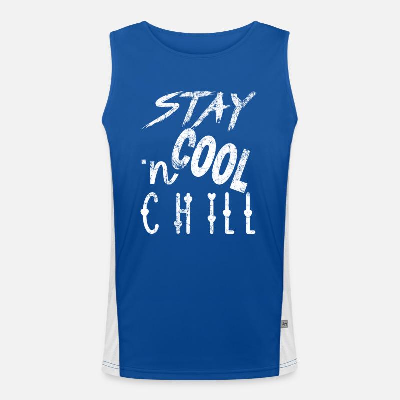 Stay Cool 3 Funktionelles Kontrast-Tank Top für Männer 