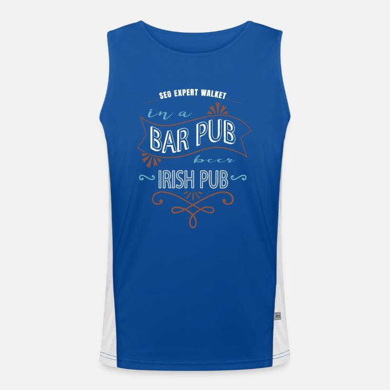 jokes computers computer science Men's Functional Contrast Tank Top 