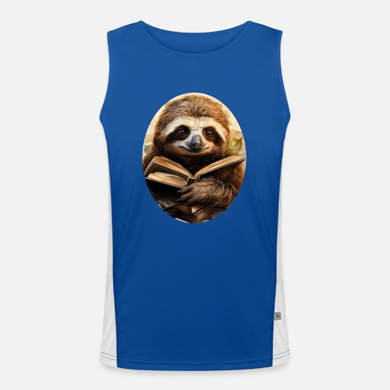 Faultier Funktionelles Kontrast-Tank Top für Männer 