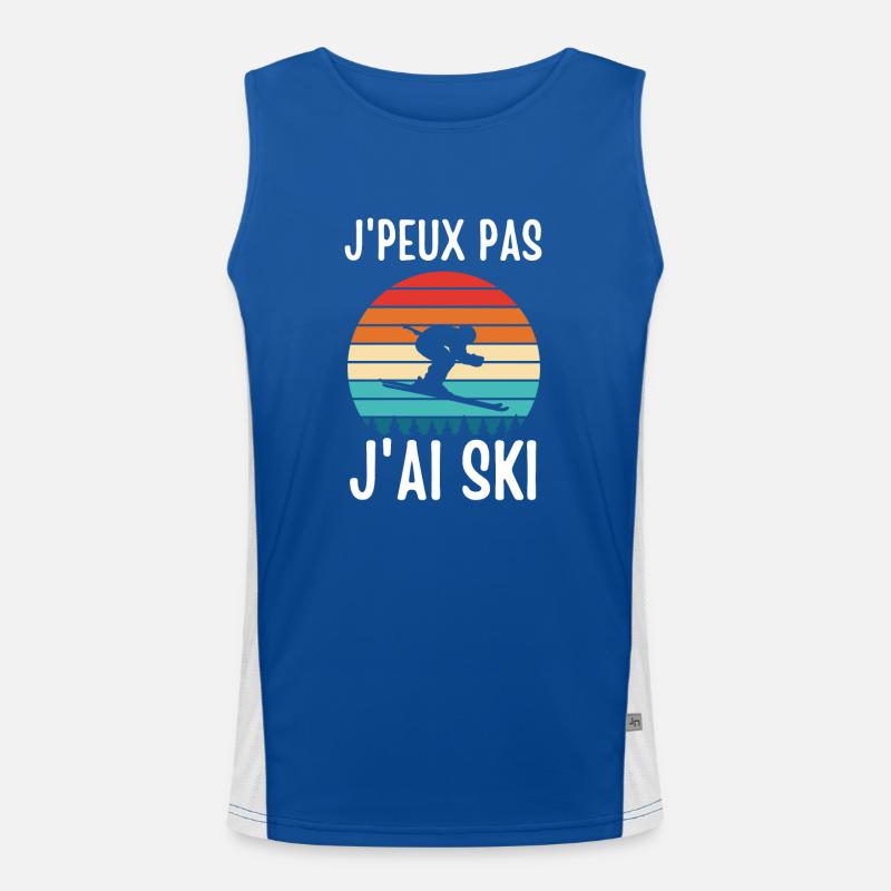 Ski rétro Débardeur respirant contrasté Homme 
