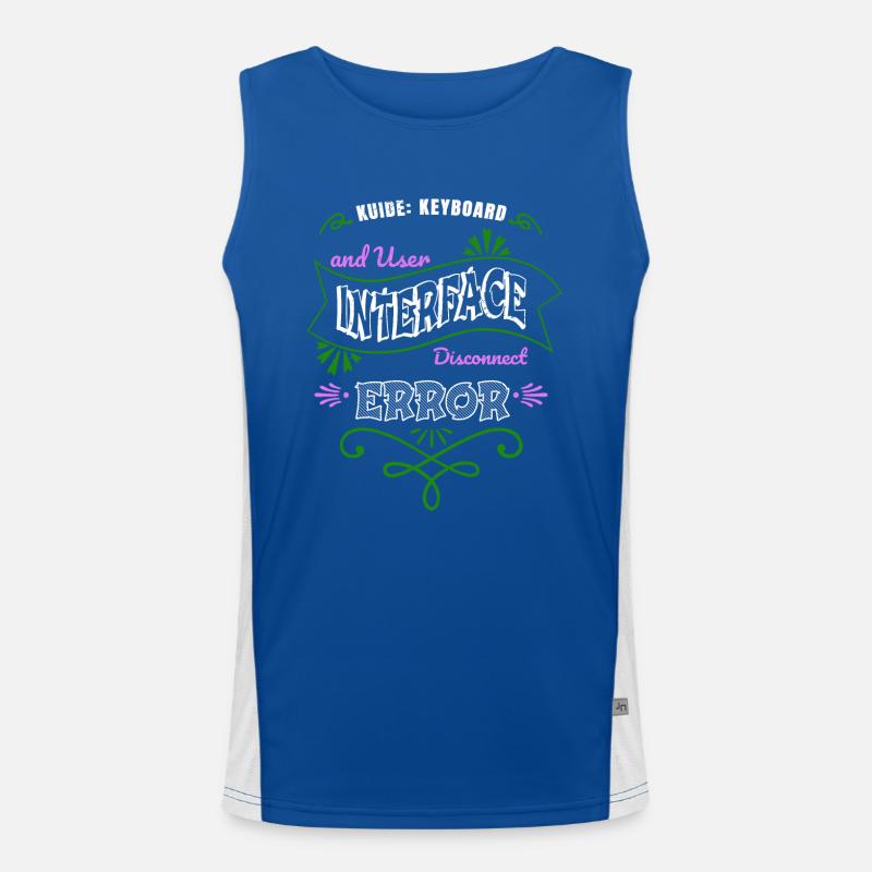 birthday anonymous mask happy quote gift hacking Funktionelles Kontrast-Tank Top für Männer 