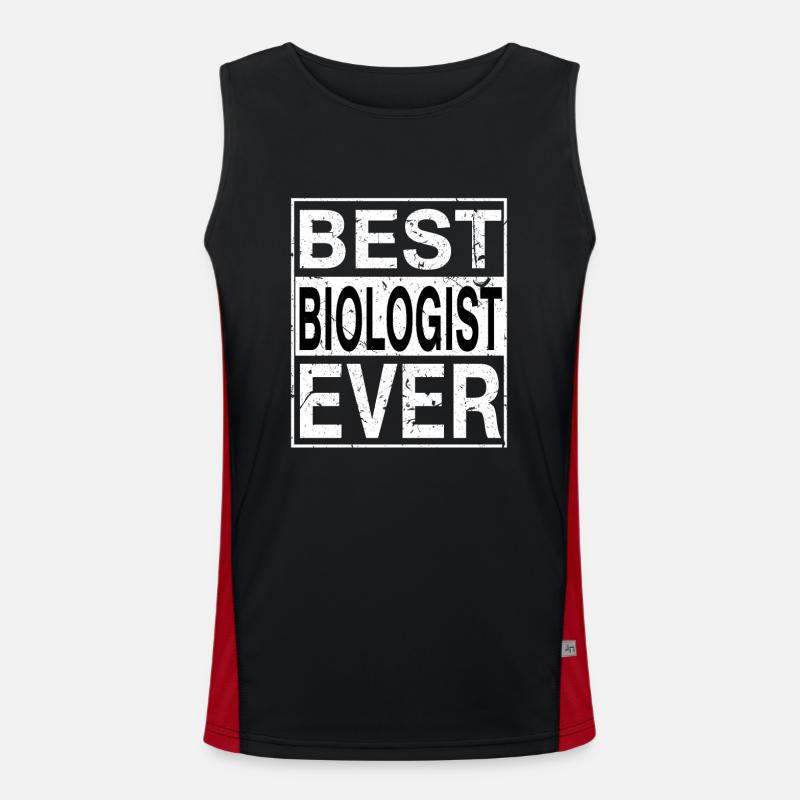 Best Biologist Ever Biologist Gift Men's Functional Contrast Tank Top 