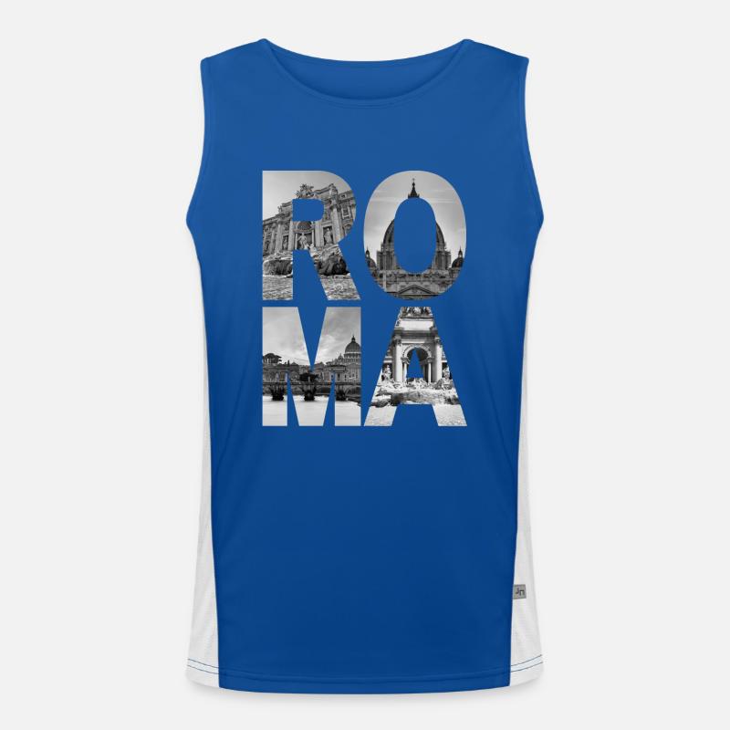 Rom, Italien Funktionelles Kontrast-Tank Top für Männer 