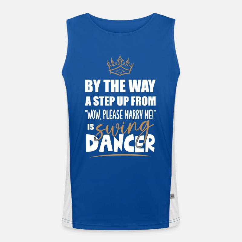Passez de Marry Me Swing Dancer Débardeur respirant contrasté Homme 
