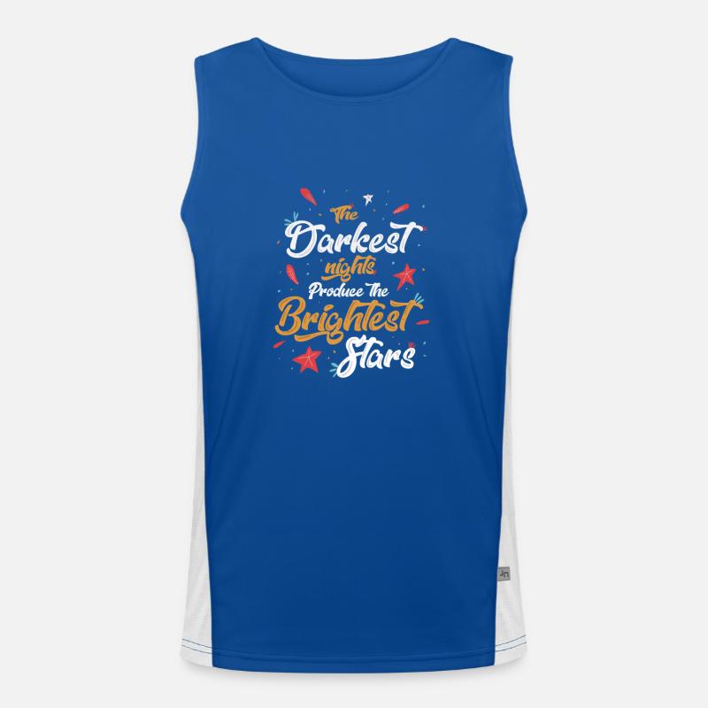 Hellste Sterne Geschenk Funktionelles Kontrast-Tank Top für Männer 