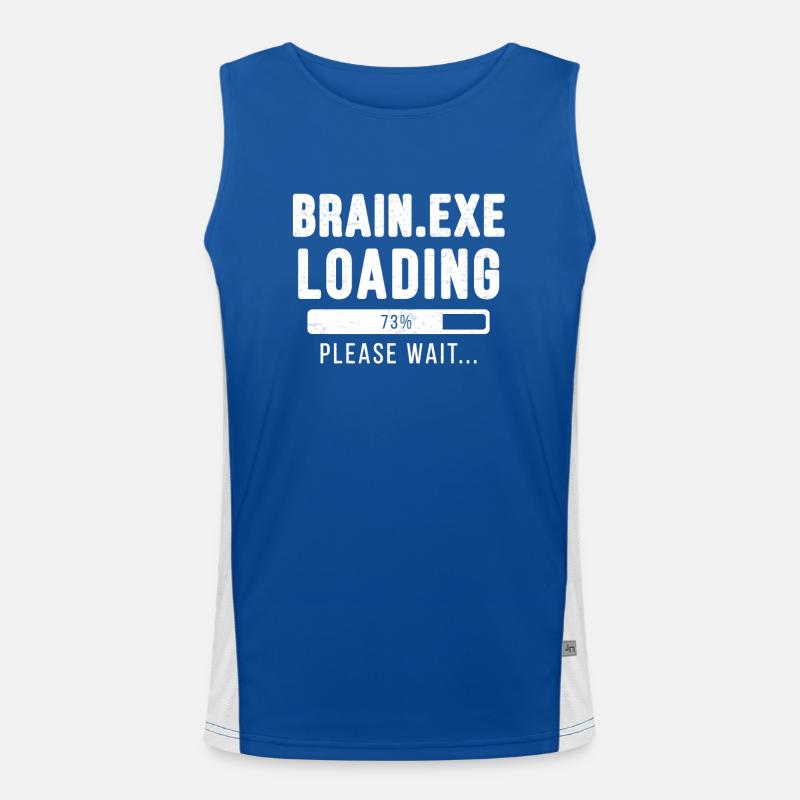 Brain.exe loading... please wait! Funktionelles Kontrast-Tank Top für Männer 