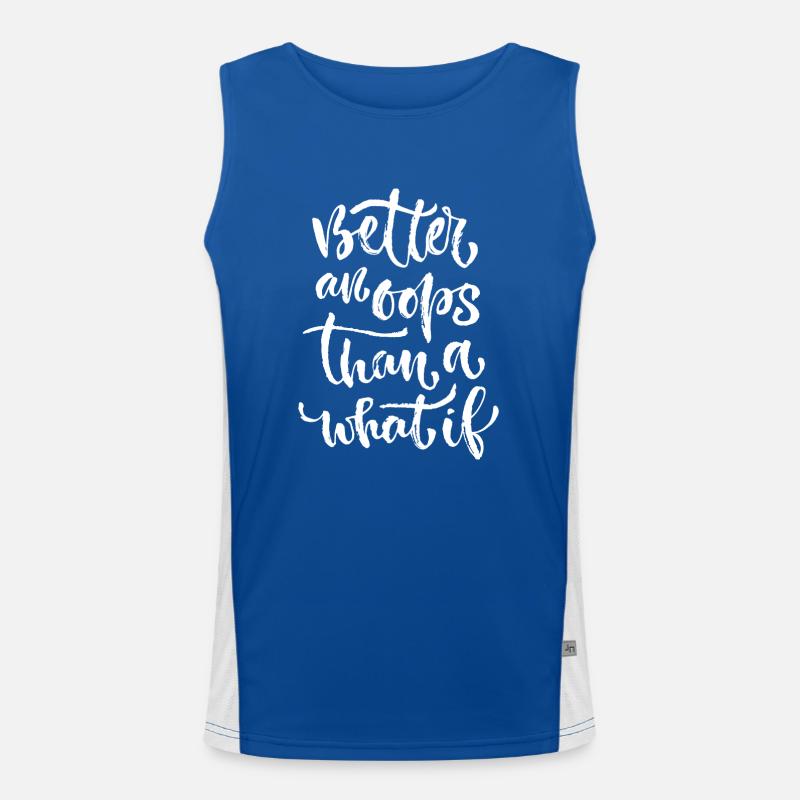 better an ooops Men's Functional Contrast Tank Top 