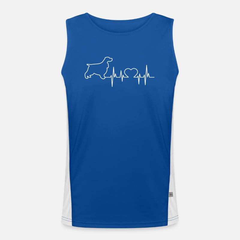 Deutsch Cocker Spaniel Shirt Gift Men's Functional Contrast Tank Top 