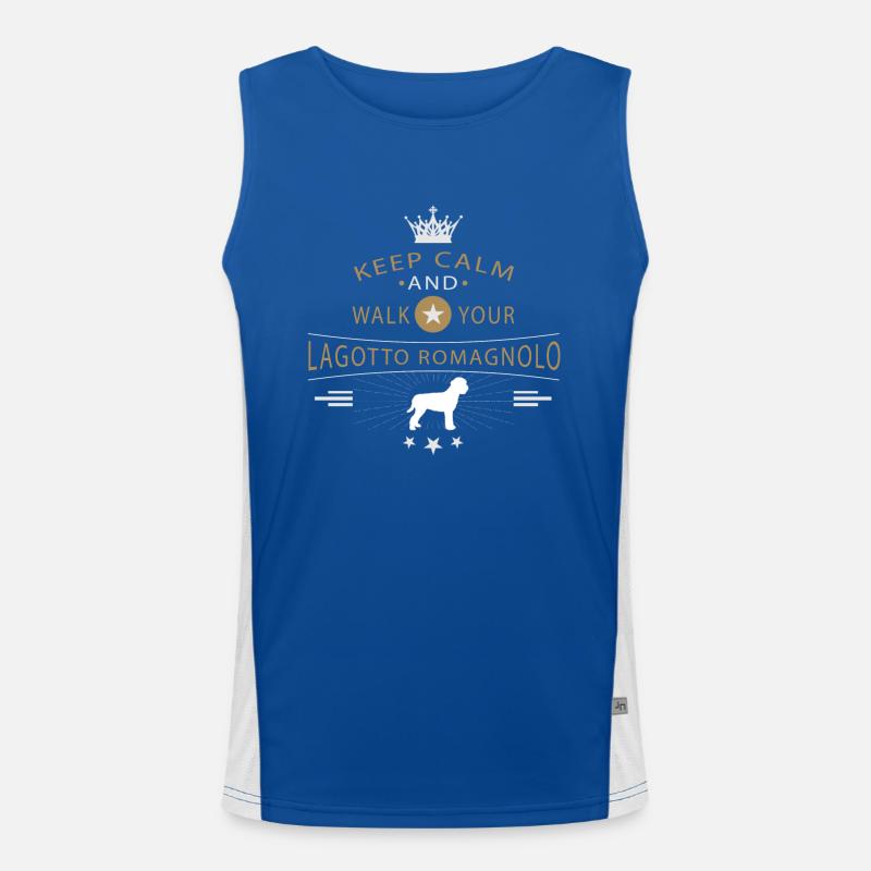 Wasserhund der Romagna Shirt Funktionelles Kontrast-Tank Top für Männer 