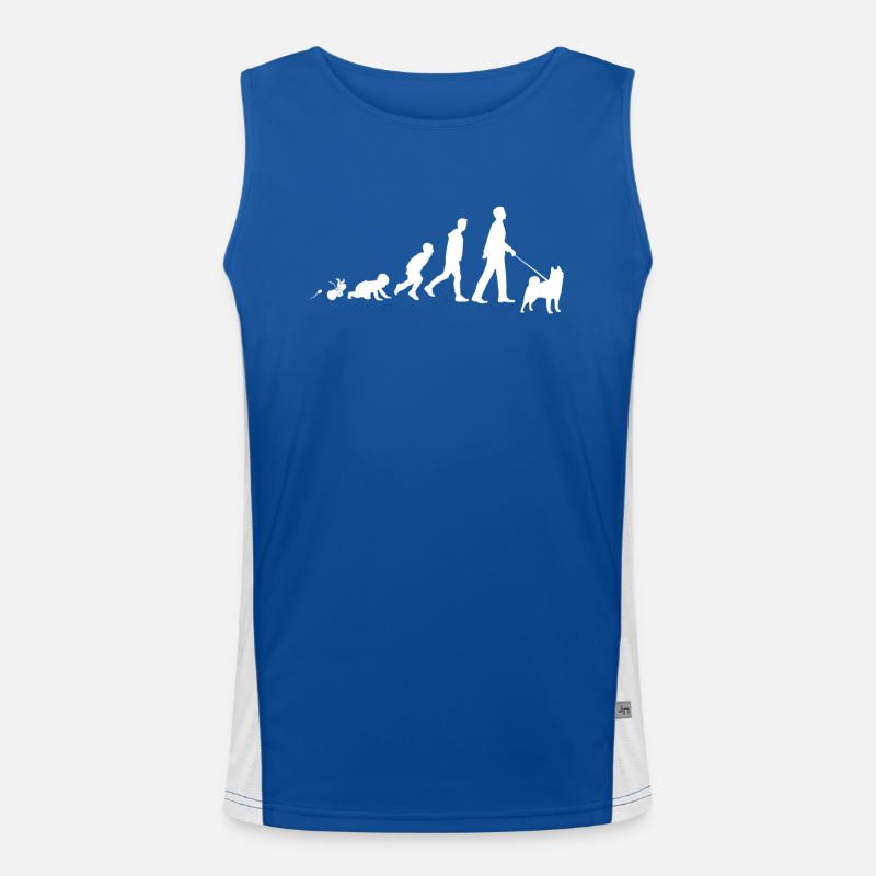 Akita Geschenke Grow Evolution Mann Funktionelles Kontrast-Tank Top für Männer 