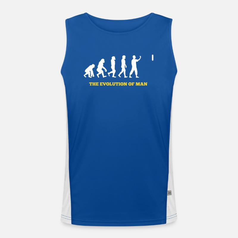Dart - Evolution - Lustig - Geschenk Funktionelles Kontrast-Tank Top für Männer 