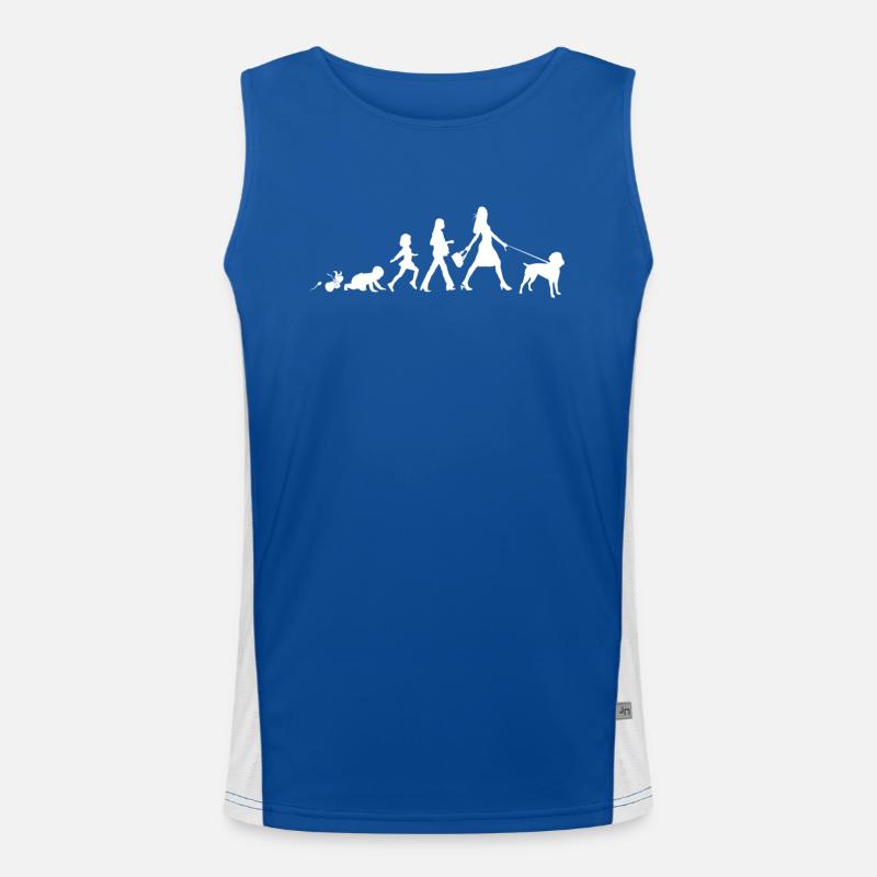 Drahthaar cadeaux Cultivez Evolution Débardeur respirant contrasté Homme 