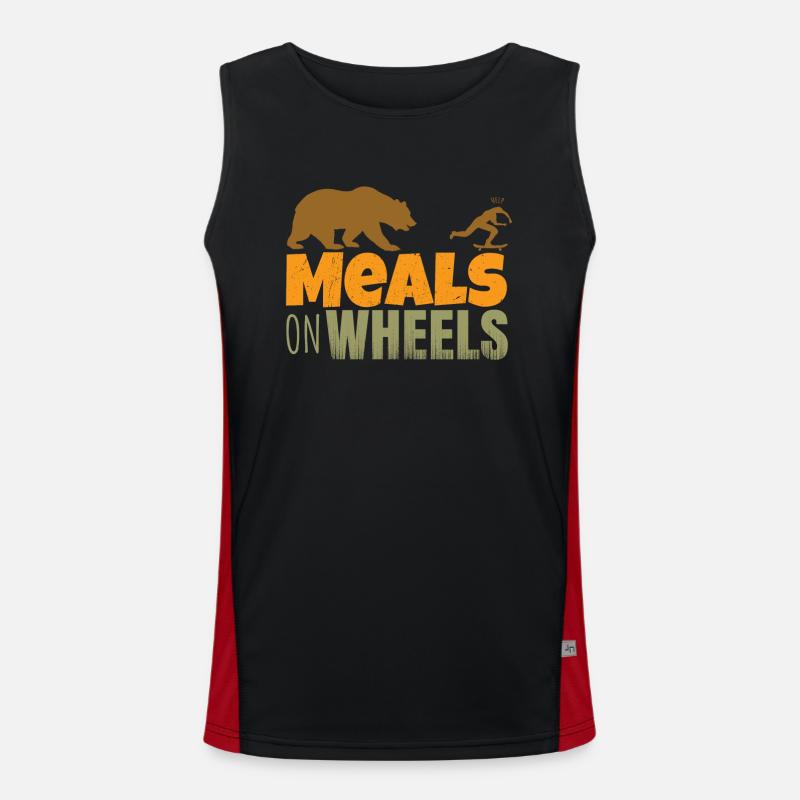 skateboard - meals on wheels Men's Functional Contrast Tank Top 
