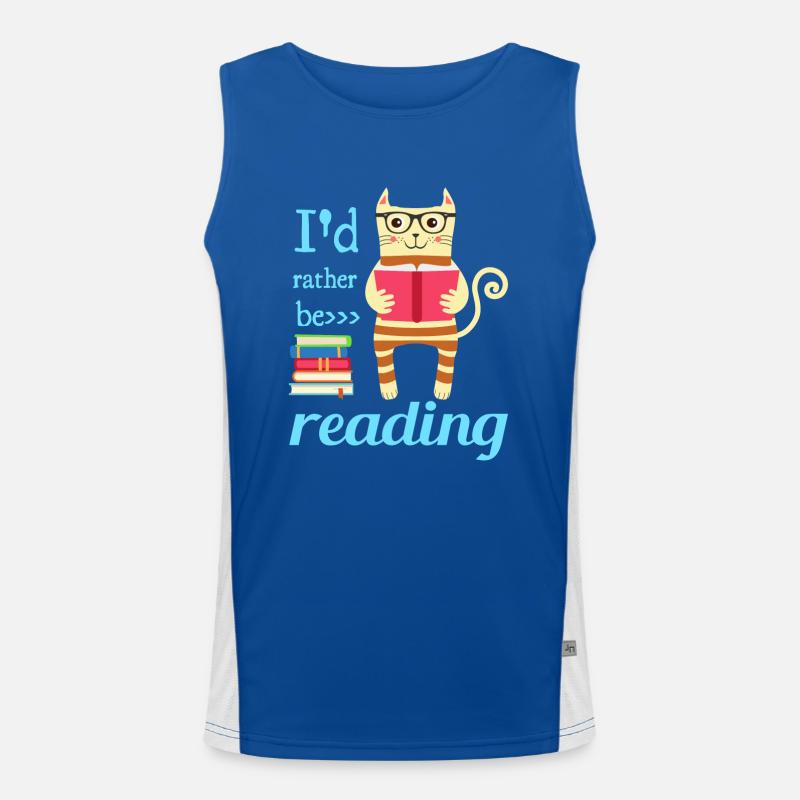 I would rather read Men's Functional Contrast Tank Top 