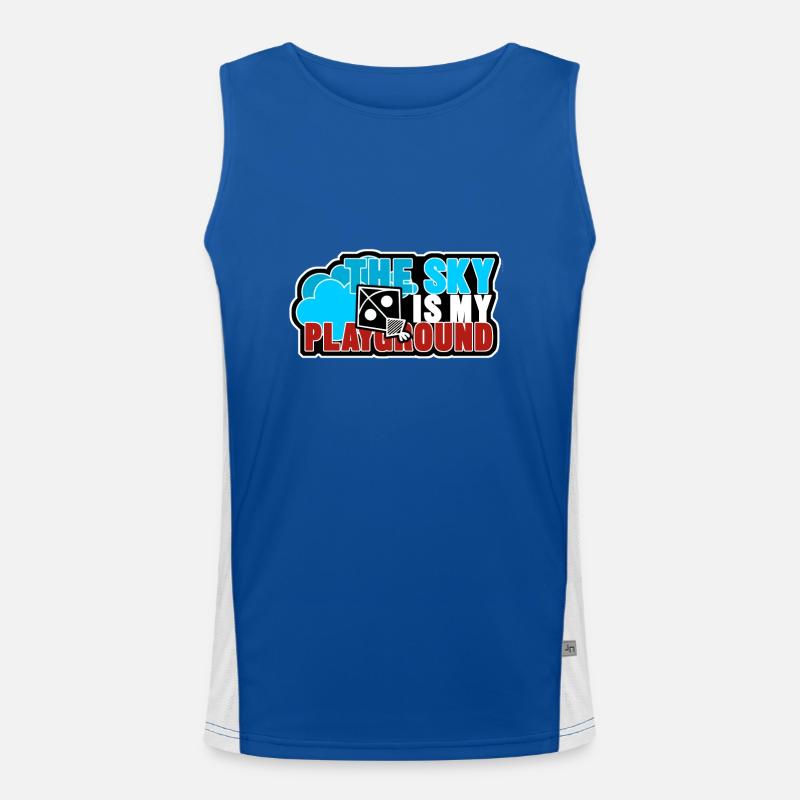 the sky is my playground Men's Functional Contrast Tank Top 