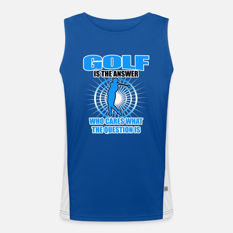 Golf gift Men's Functional Contrast Tank Top 