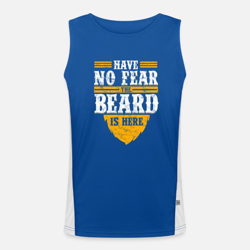 Hab keine Angst - der Bart ist da Funktionelles Kontrast-Tank Top für Männer 
