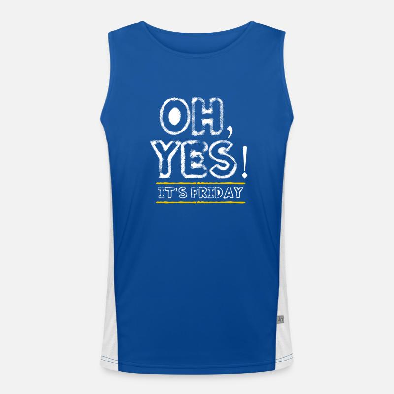 Friday - weekend - closing time Men's Functional Contrast Tank Top 