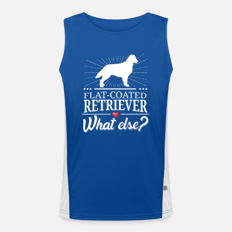 Flat Coated Retriever what else? Funktionelles Kontrast-Tank Top für Männer 