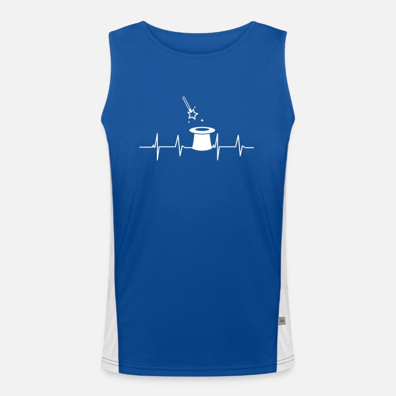 Heartbeat - Magic - Magic - Sorcery - Gift Men's Functional Contrast Tank Top 