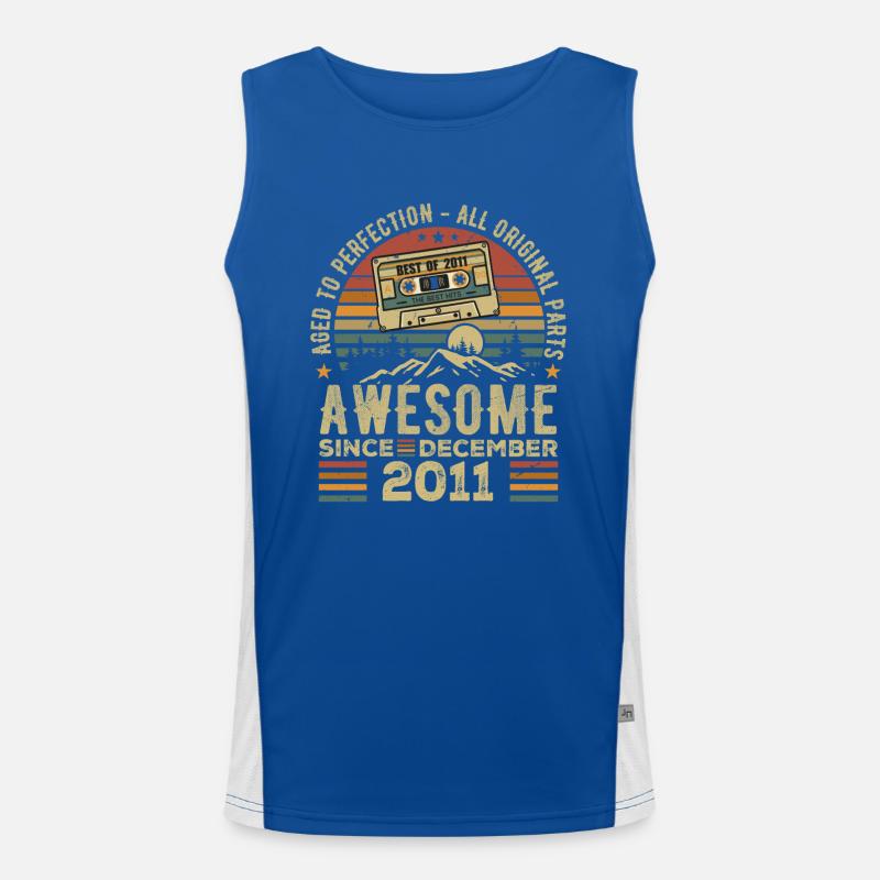 Birthday December 2011 | December 2011 Gift Men's Functional Contrast Tank Top 