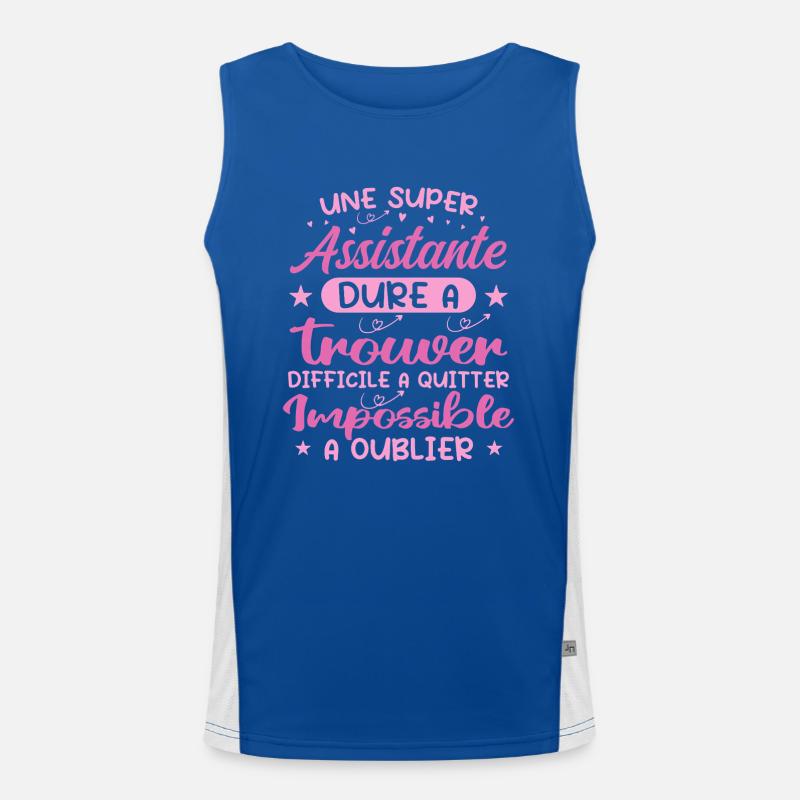Ein Super Assistant - Assistent Geschenk Funktionelles Kontrast-Tank Top für Männer 