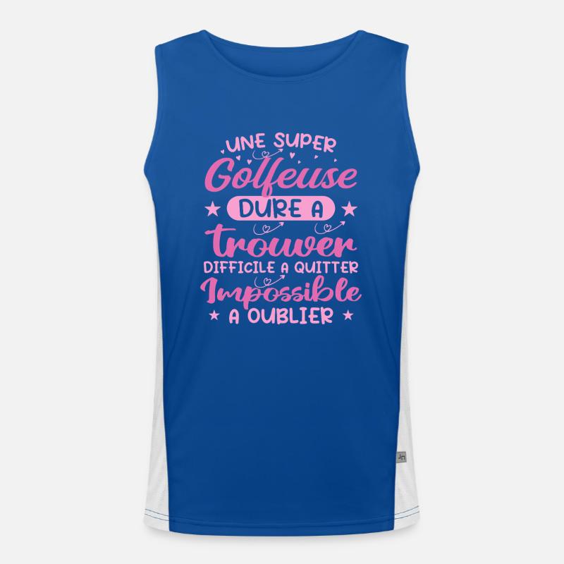 Ein super Golfer - Golfer Geschenk Funktionelles Kontrast-Tank Top für Männer 